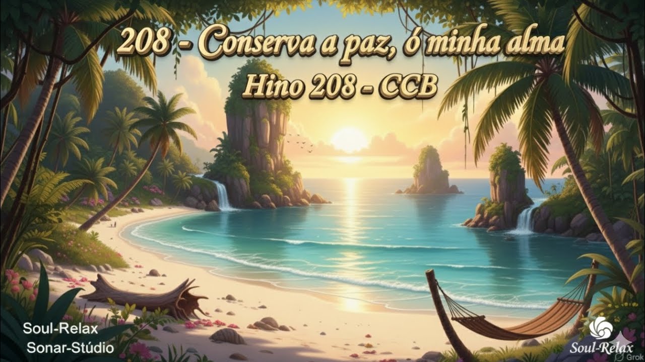 Hino 208 - Conserva a paz, ó minha alma (CCB) | Estilo Soul-Relax