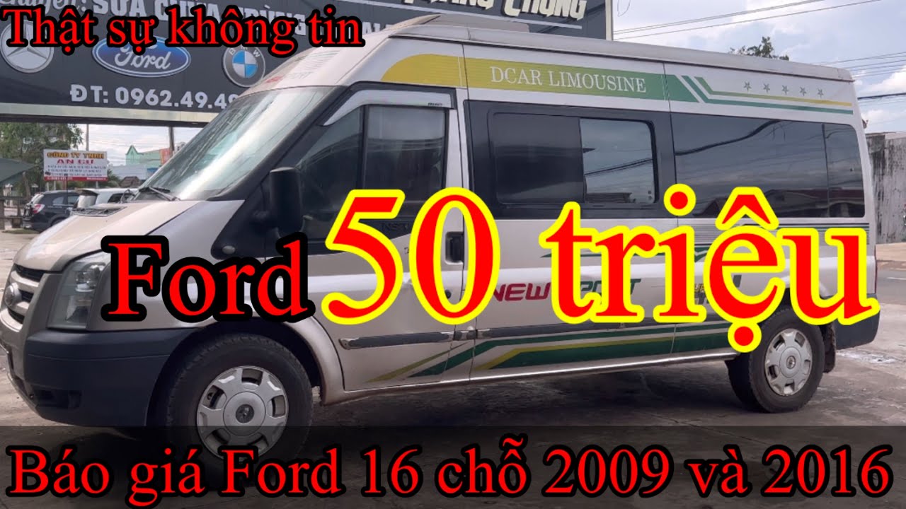 Báo giá Ford transit 16 chỗ “giá 50” triệu và xe 7 chỗ máy dầu giá rẻ |Toyota foturne | innova