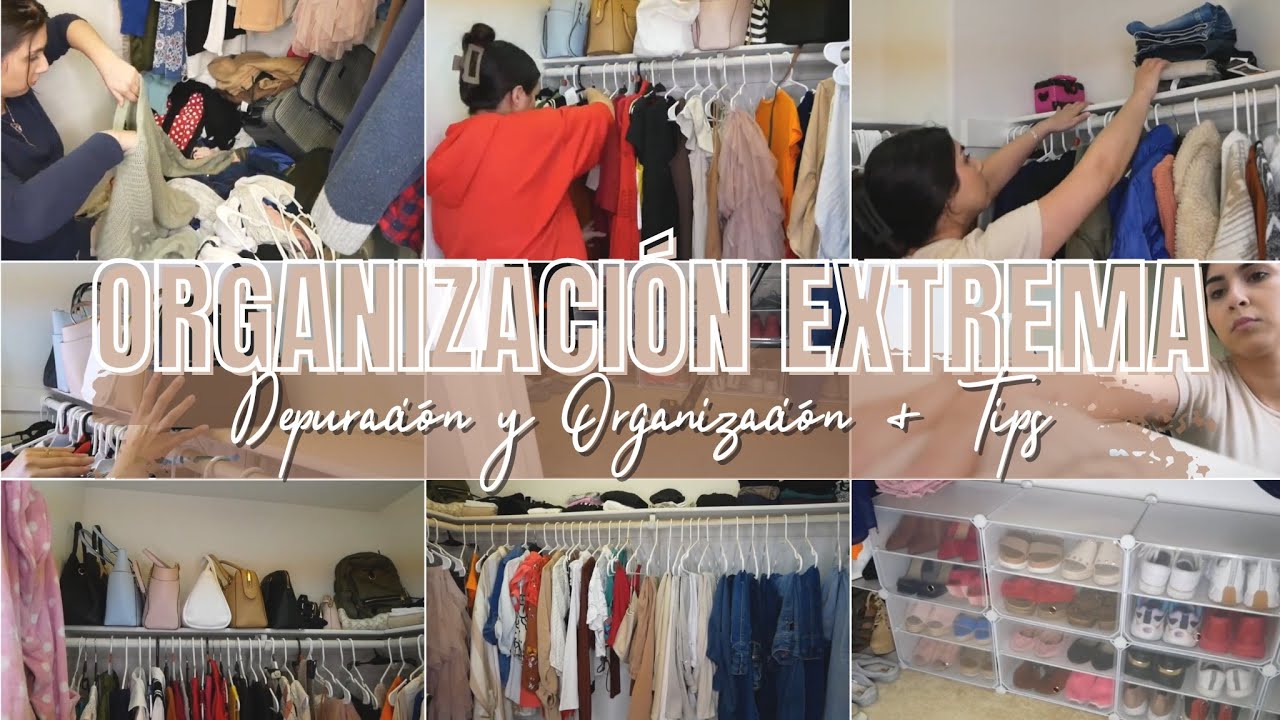 ORGANIZACION Y DEPURACION EXTREMA DE CLOSET 🤯| WALK IN CLOSET RESET | #cleanwithme