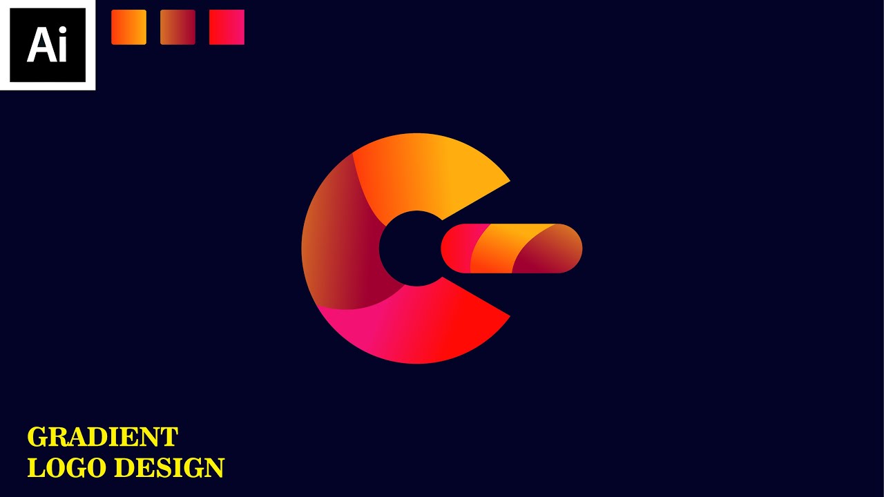 Create a Gradient Logo In Adobe Illustrator Tutorials || With Zakki Graphics ||