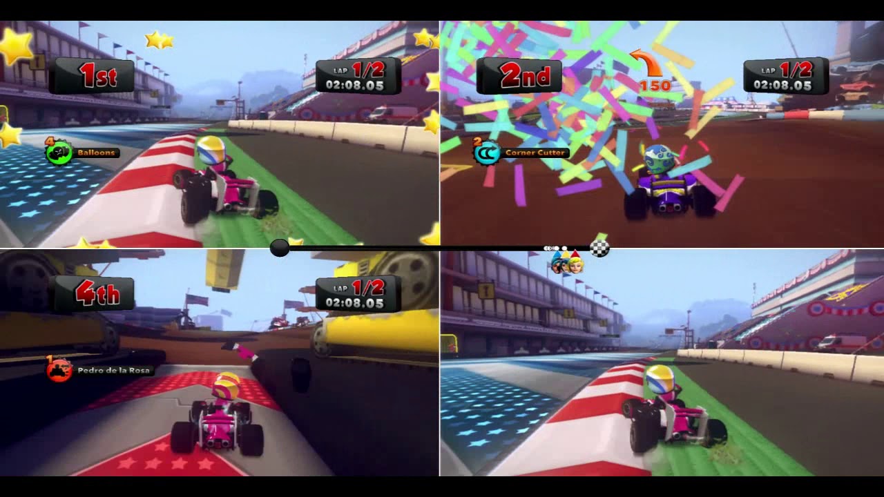 F1 Race Stars: Split-Screen Multiplayer Gameplay - USA (14)