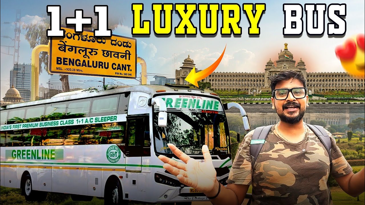 First Business Class Luxury 1+ 1 Sleeper Bus Bangalore To Chennai🔥Bus Review🥰 - Tuberbasss