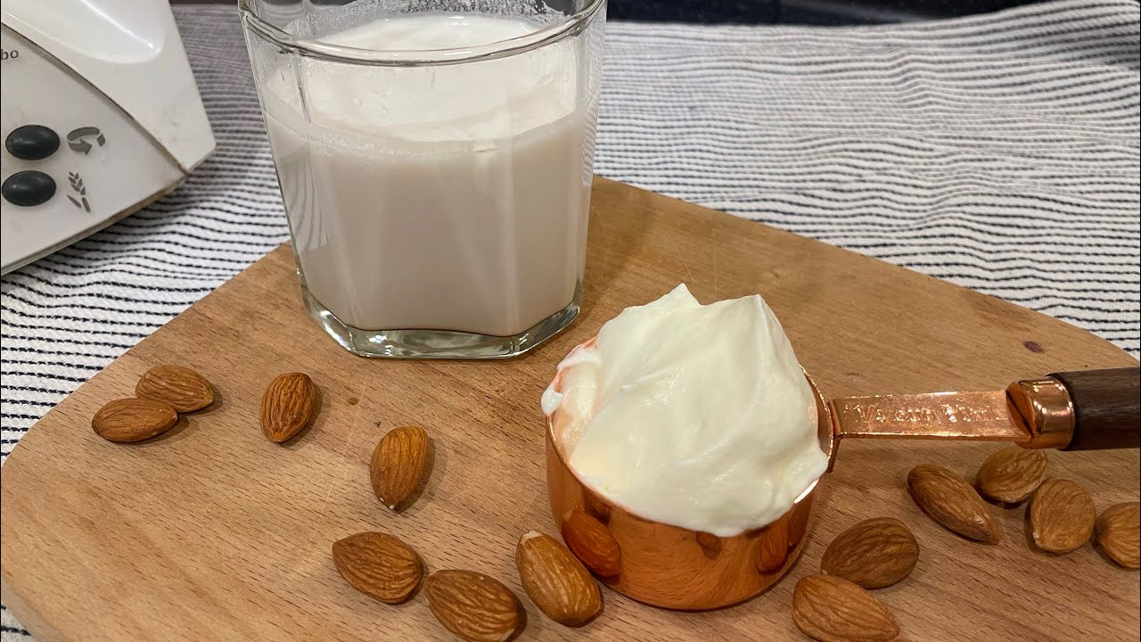 Make whipped cream from almond milk | Non dairy whipped cream