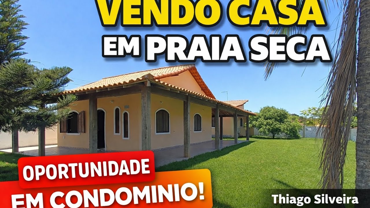 VENDO ÓTIMA CASA EM CONDOMÍNIO EM PRAIA SECA 