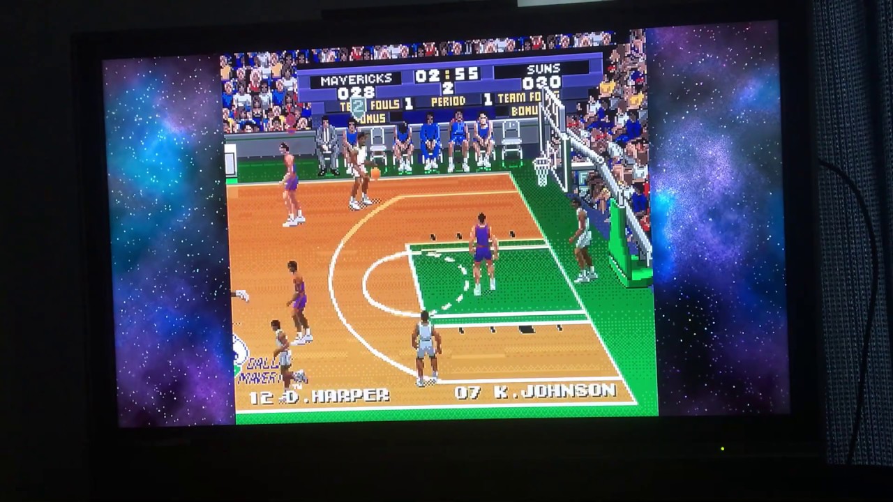 Justin Sports Network Tecmo Super NBA SNES Game 2: Suns vs. Mavs