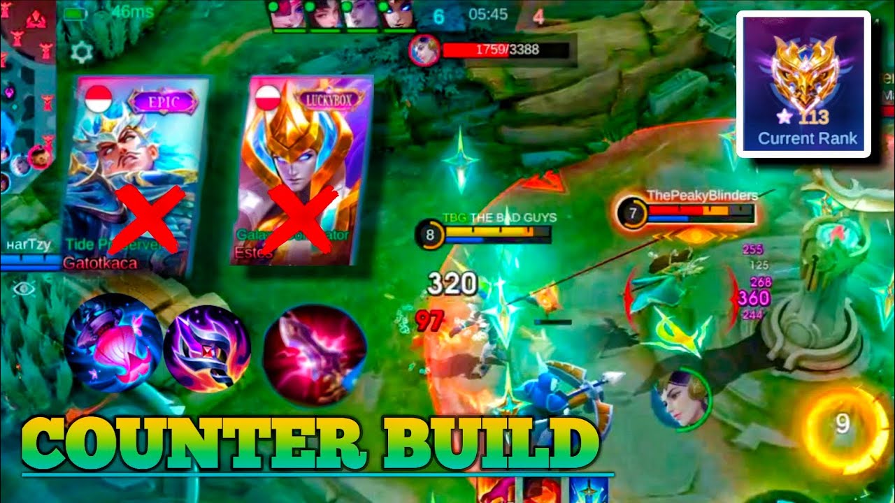 IMMORTAL RANKED GUSION GAMEPLAY PERFECT ITEM FOR TANKY HERO 