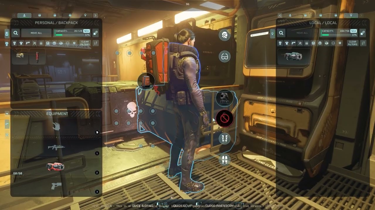 Kurzer Einblick ins neue Inventar von Star Citizen 4.7