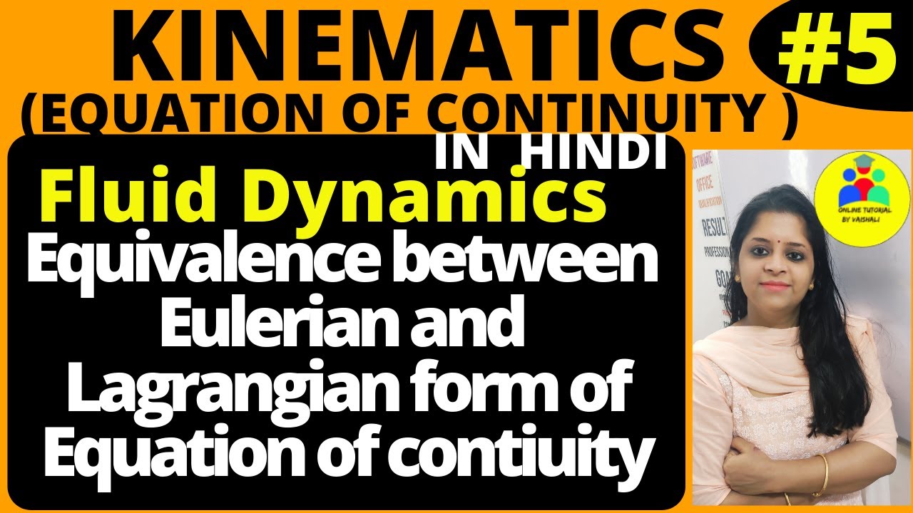 Equivalence between Eulerian and Lagrangian form of Equation Of Continuity|Fluid Dynamics| Msc Maths