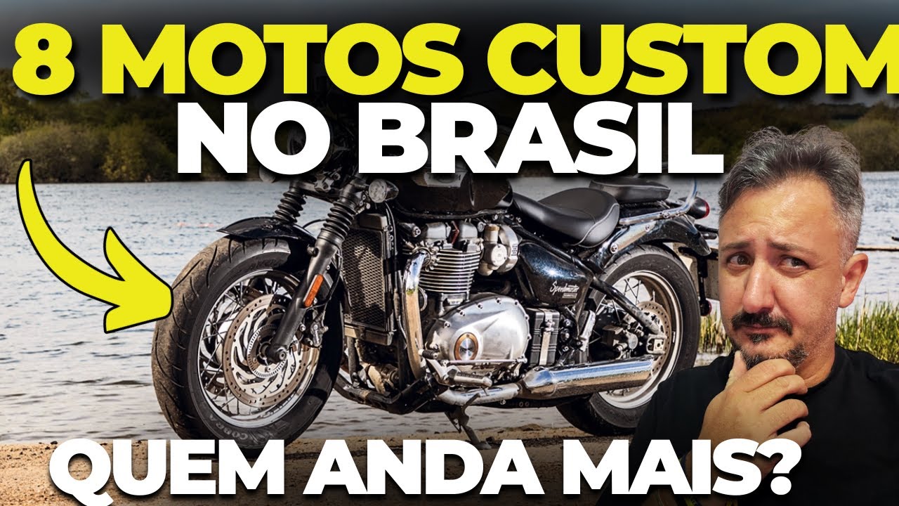 8 novas MOTOS CUSTOM no BRASIL, preços e especificações, QUEM ANDA MAIS?