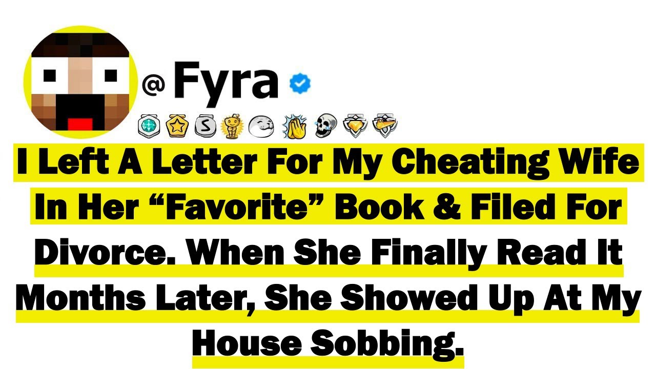 I Left A Letter For My Cheating Wife In Her “Favorite” Book & Filed For Divorce. When She Finally Re