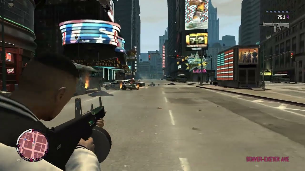 GTA 4 TBoGT - Subway Shootout + Six Star Escape