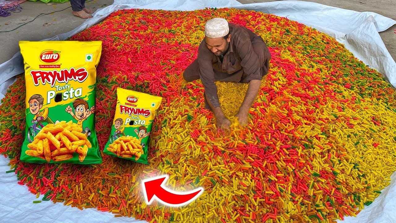 Amazing Process of Making Popular Snacks | Fryums Gold Finger Snacks Making | Mega Food Factory