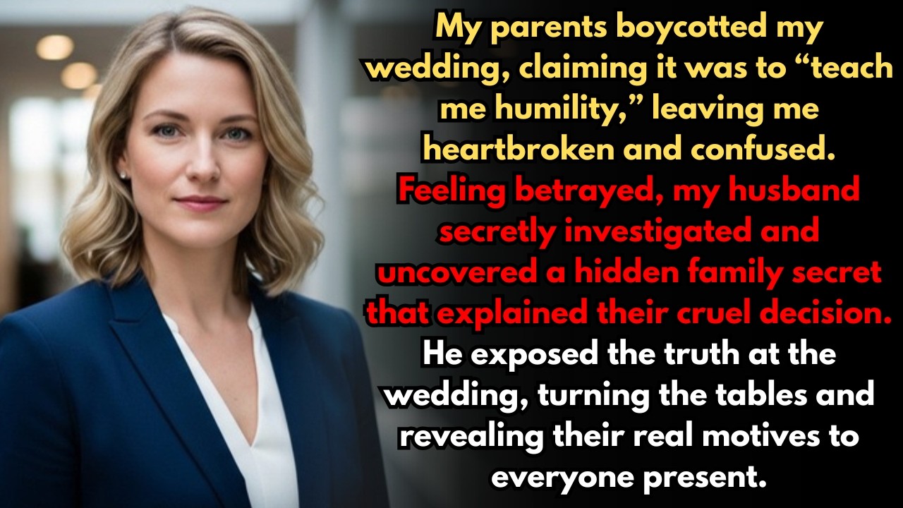My Parents Boycotted My Wedding To 