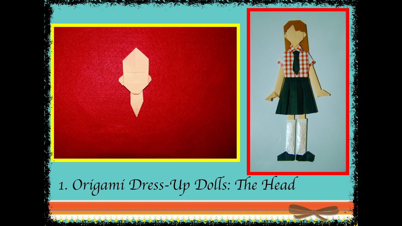 Origami Maniacs 166:  Origami Dress-Up Dolls Lesson 1:  Head /Muniekas de Papel Leccion 1: La Cabeza