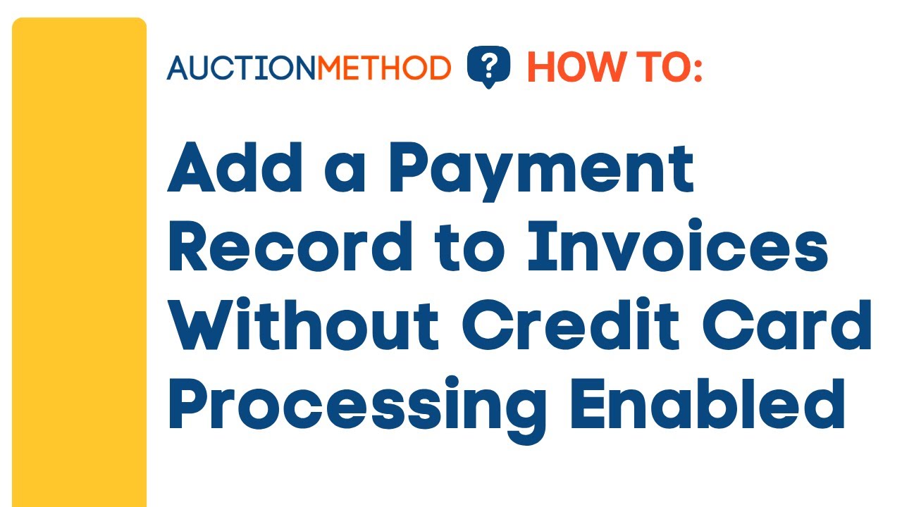 How to Add a Payment Record to Invoices Without Credit Card Processing Enabled