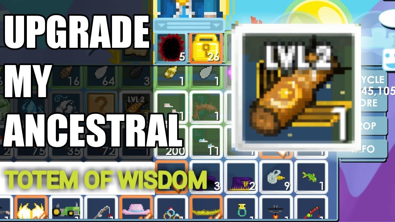 Cara naikin level ancestral totem of wisdom ke level 2 [GROWTOPIA]