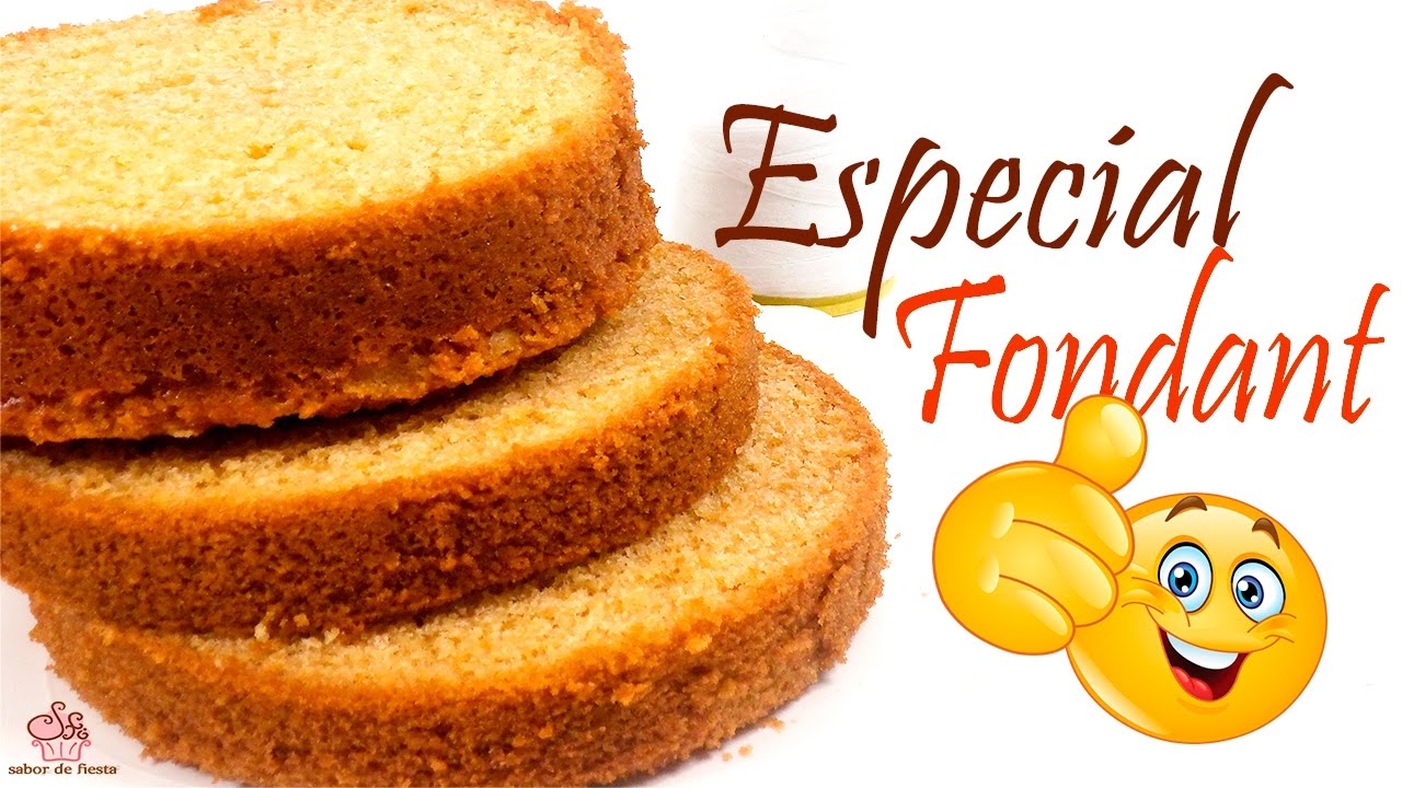 BIZCOCHO ESPECIAL PARA FONDANT 🎈 Sabor de Fiesta