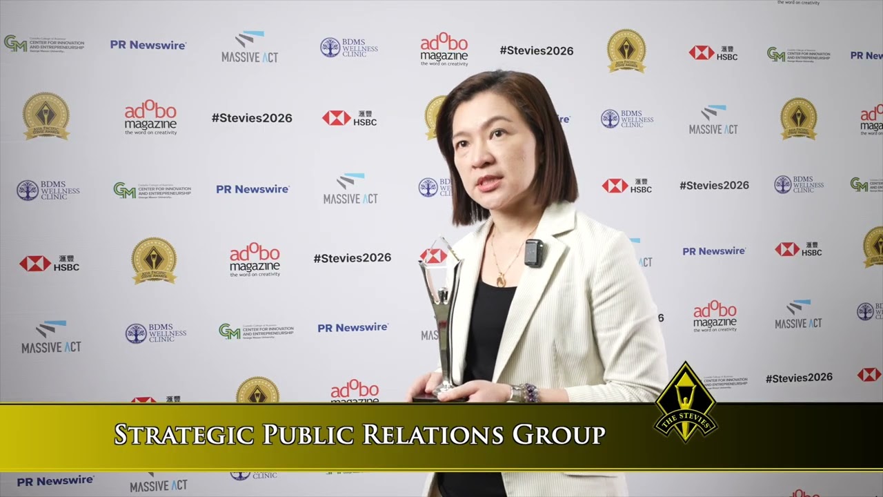 Strategic Public Relations Group wins in the 2026 Asia-Pacific Stevie&reg; Awards