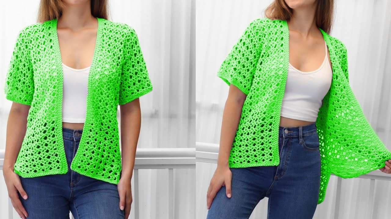 Super Cute Crochet Women Summer Vest Top Blouse Sweater Pattern free