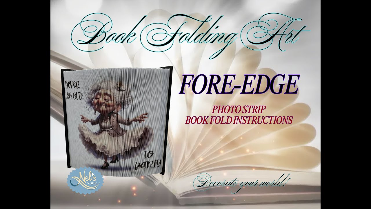 Fore-edge photo strip book folding instruction