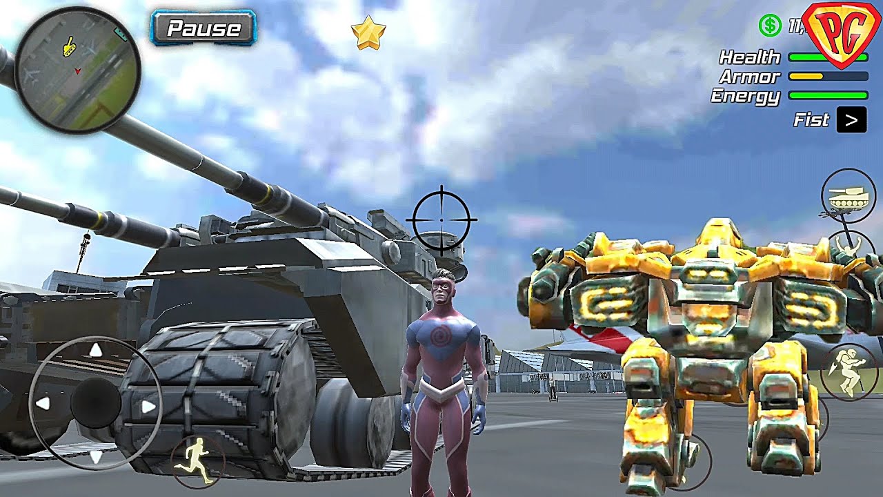 Hurricane Superhero : Wind Tornado Vegas Mafia #8 Military Robot - GamePlay