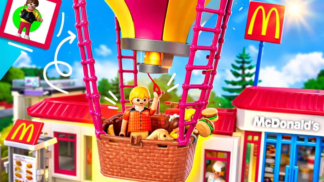 Фильм Playmobil «Сможет ли попасть с воздушным шариком в Макдоналдс через окно выдачи заказов?»