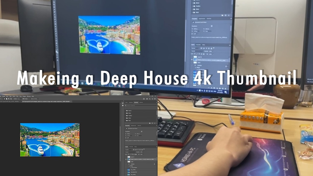 Making a Thumbnail for My Deep House Channel