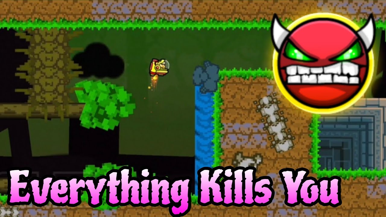 Everything Kills You by Thearmyants 100% (Platformer Medium Demon) - Geometry Dash 2.2