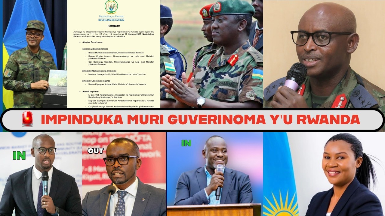 🔴 GUVERINOMA Y&rsquo;U RWANDA YAVUGURUWE: MENYA ABAHAWE INSHINGANO NSHYA