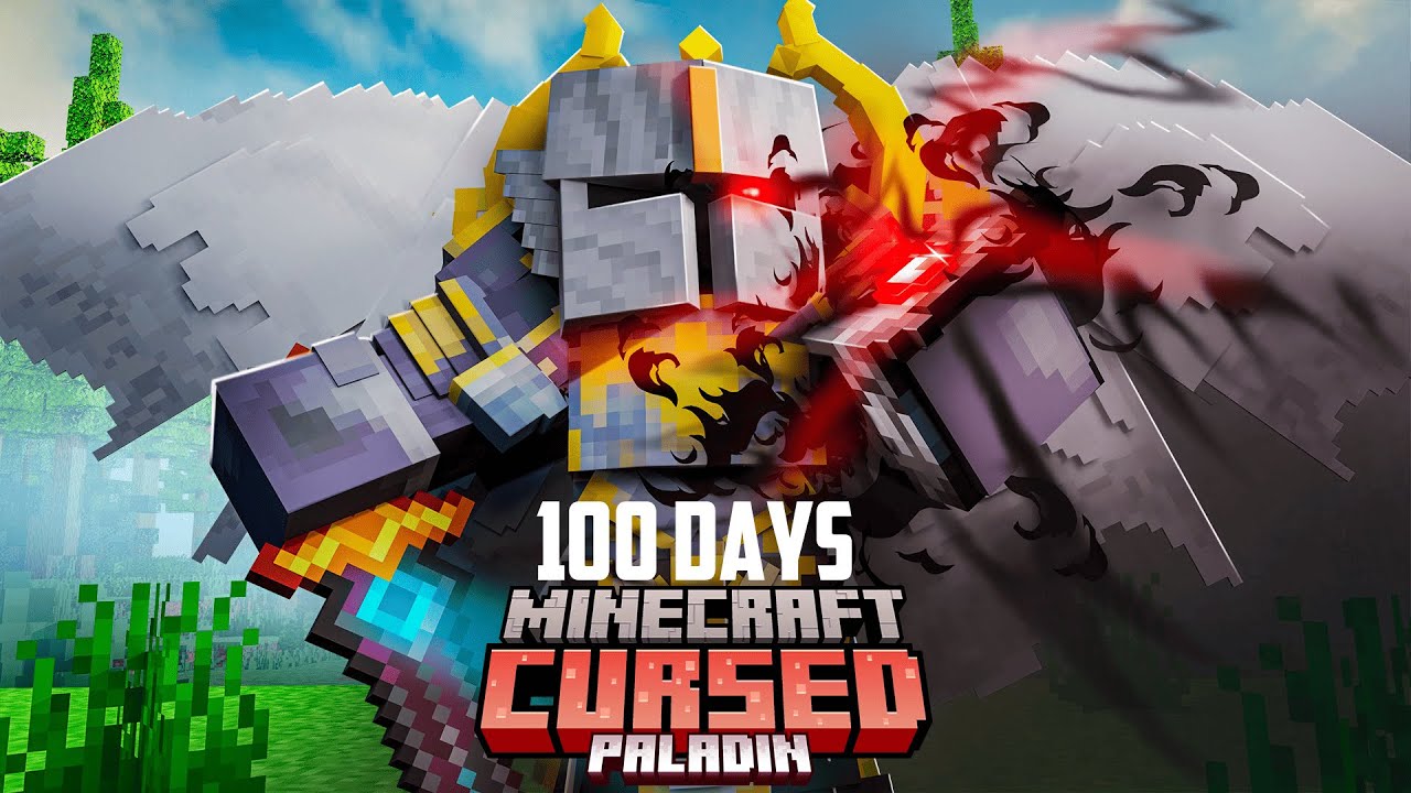 I Survived 100 Days as a CURSED Paladin in Fantasy Minecraft...