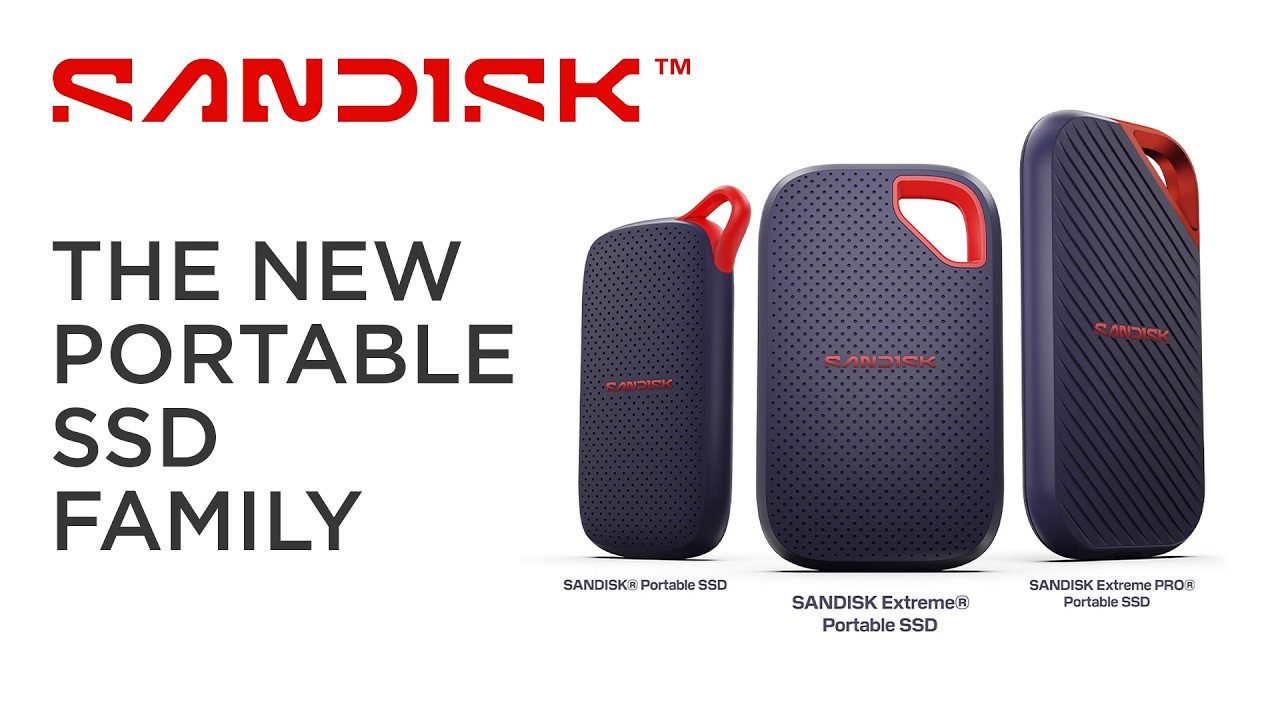 The New SANDISK Portable SSD Family