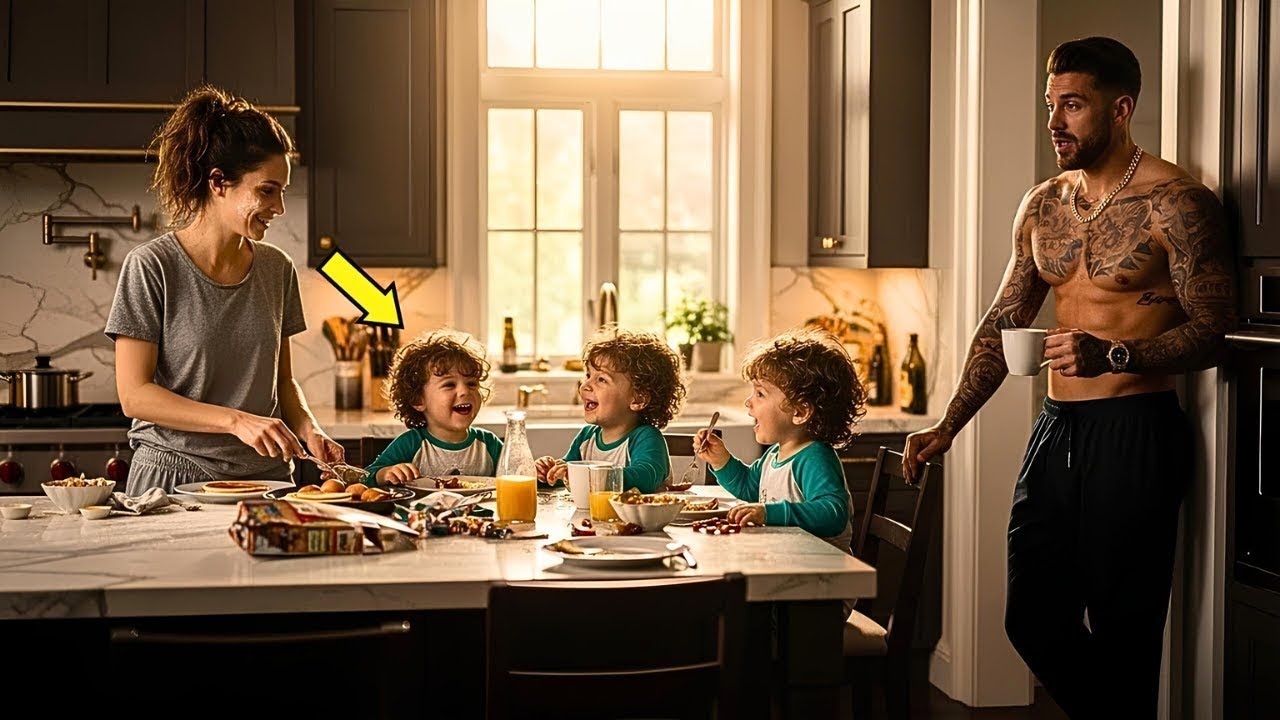 Aucune nounou n’a tenu 48h avec les triplés du parrain — jusqu’au petit-déjeuner d’une mère seule