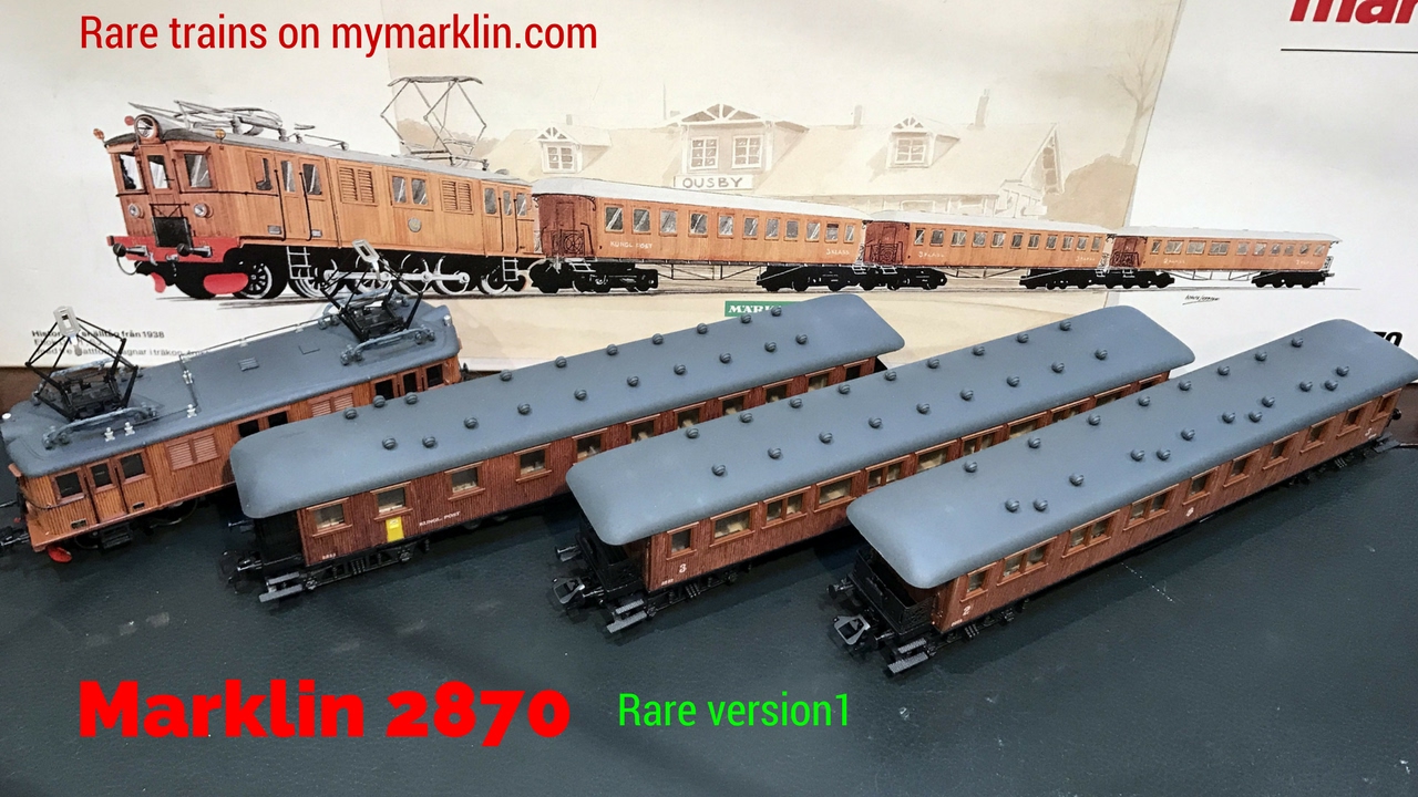 Unpacked Marklin trains 2870 version 1   RARE !
