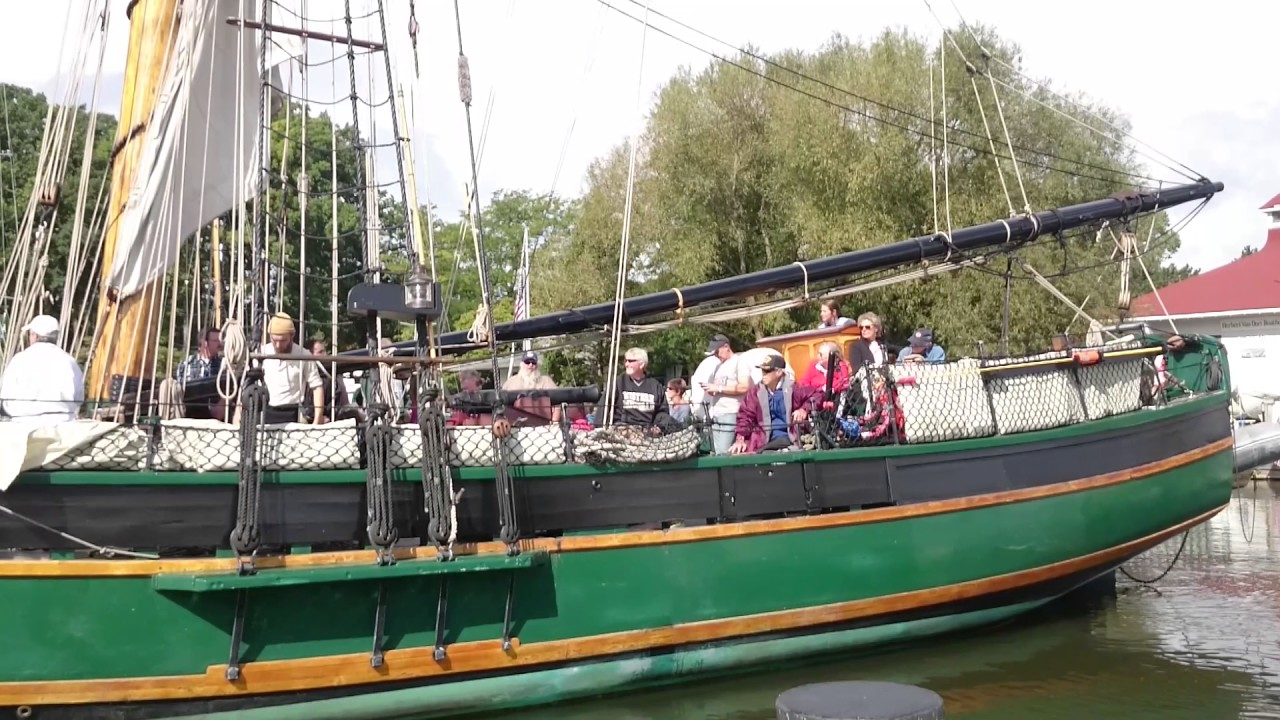 Friends Good Will Leaves Dock Under Full Sail