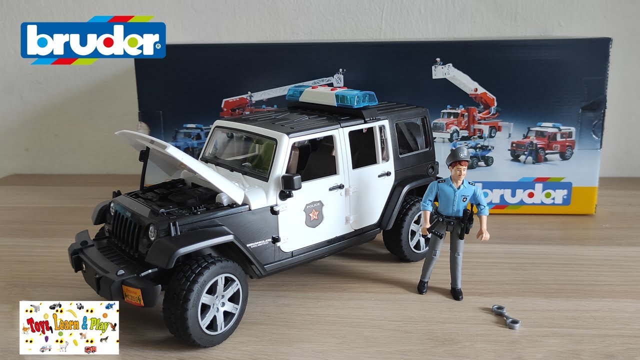 Bruder Toys Jeep Wrangler Unlimited Rubicon Police, Unboxing
