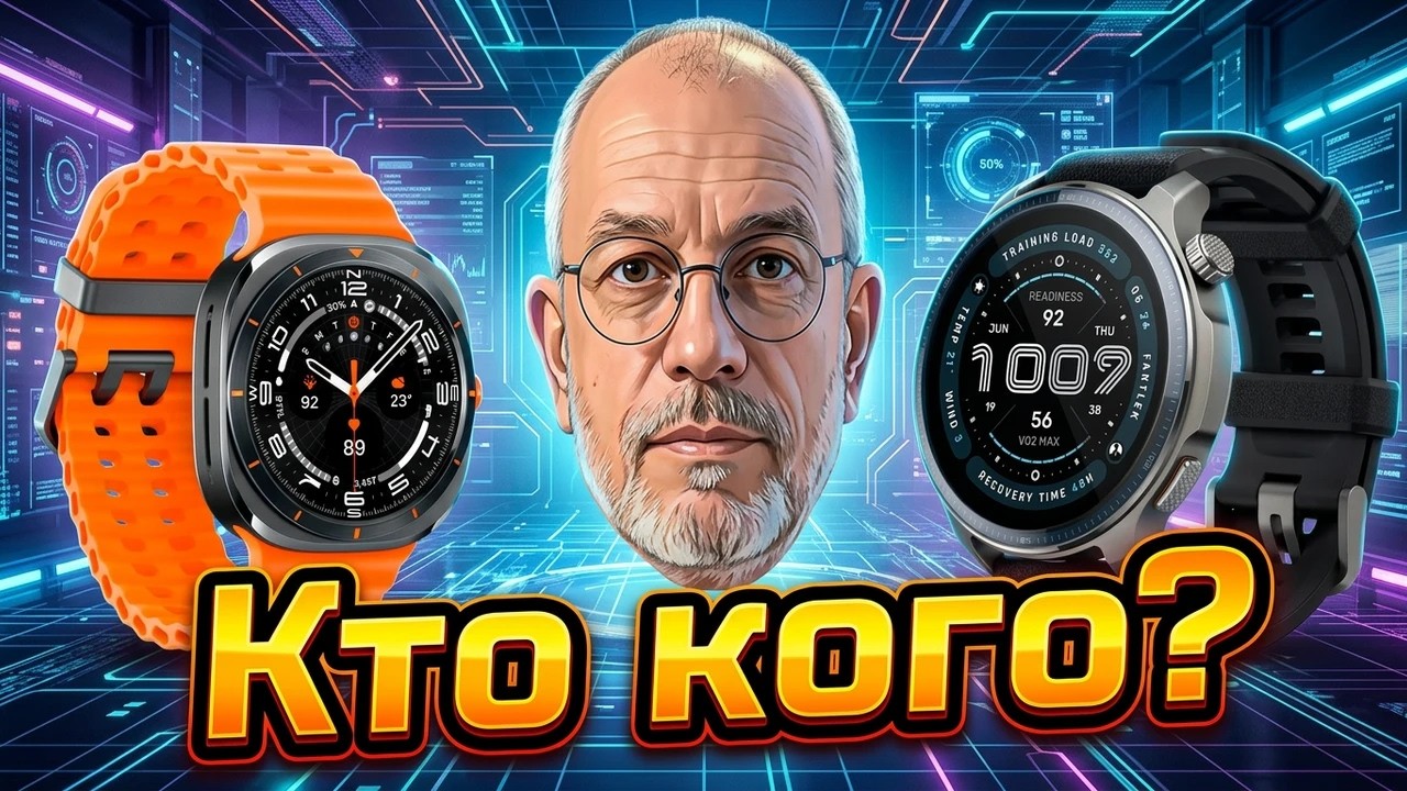 Тяжеловес против Крузервейта: Samsung Ultra или Amazfit Balance 2? Большой тест