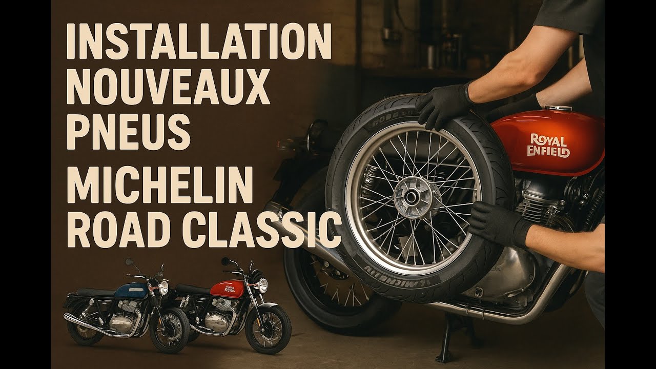 Installation pneus Michelin Classic Road pour Soltana