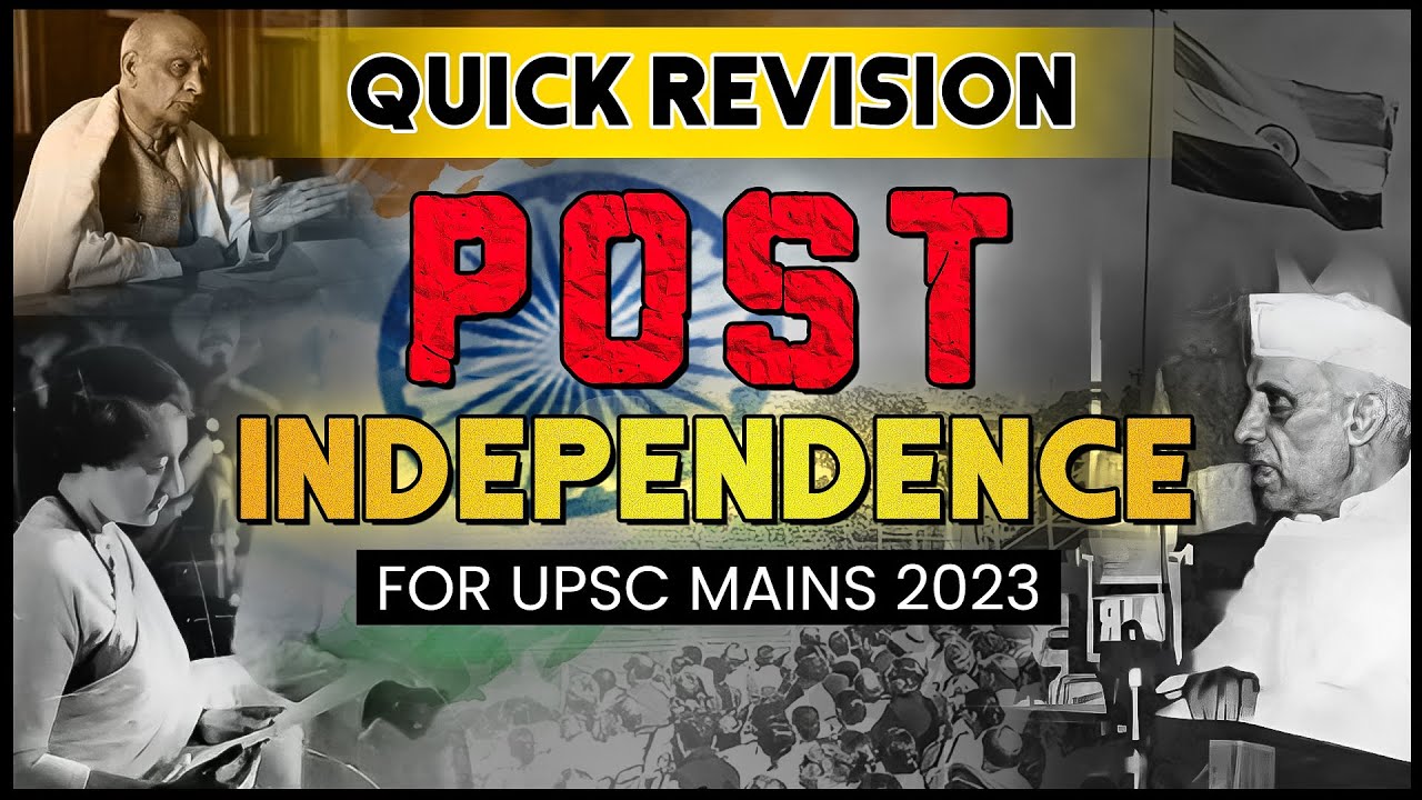 Revise Post-Independence India For UPSC Mains 2023 | Last Minute Revision | OnlyIAS