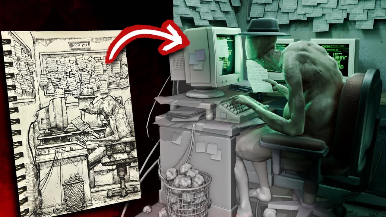 I Turned a 2D Drawing Into a 3D Scene In BLENDER