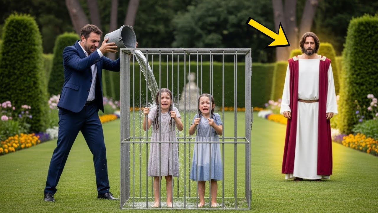 HOMBRE RICO ENCERRÓ A SUS GEMELAS EN UNA JAULA… PERO LO QUE JESÚS HIZO DESPUÉS SORPRENDE