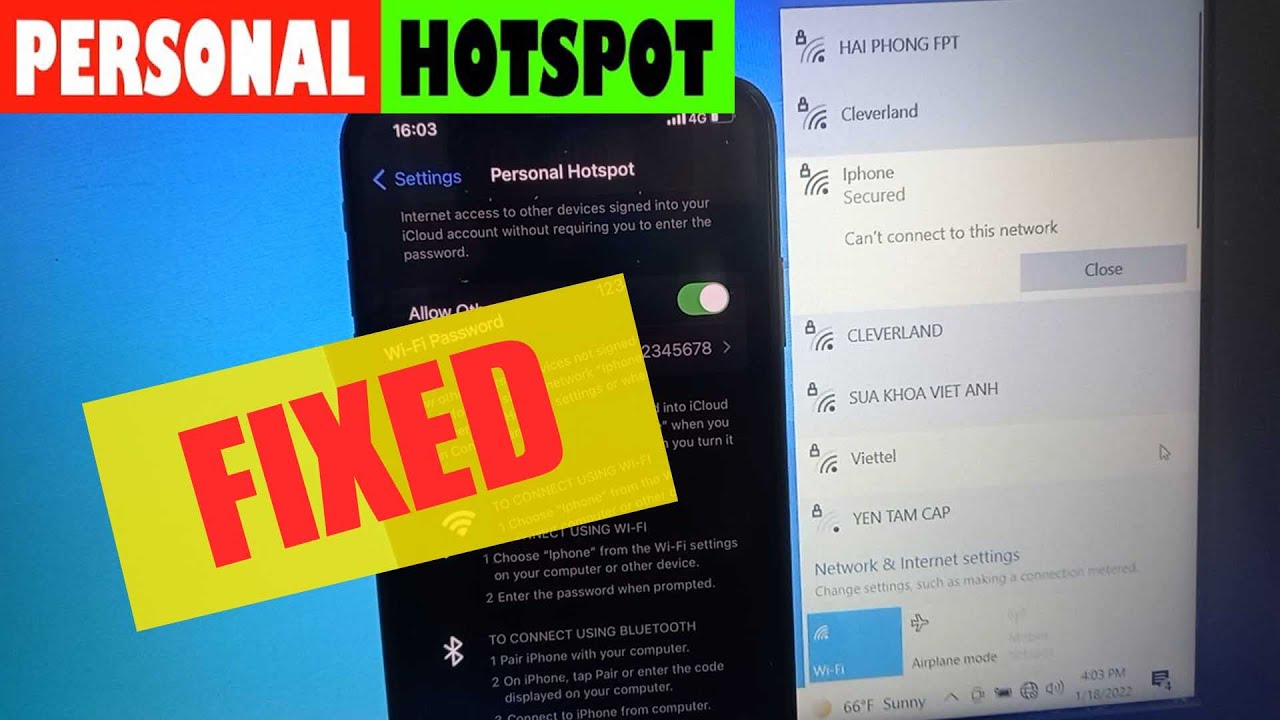 iPhone Hotspot Not Connecting to Laptop (SOLVED)