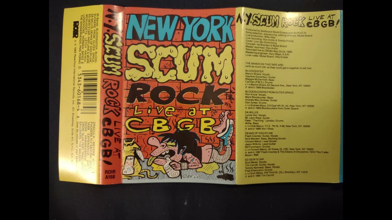New York Scum Rock ROIR cassette side 1 (1989)