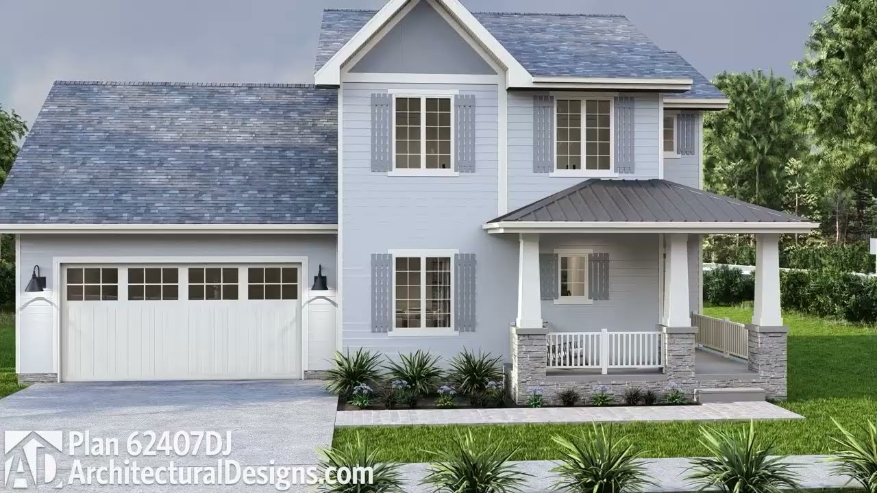 House Plan 62407DJ Walkthrough Tour