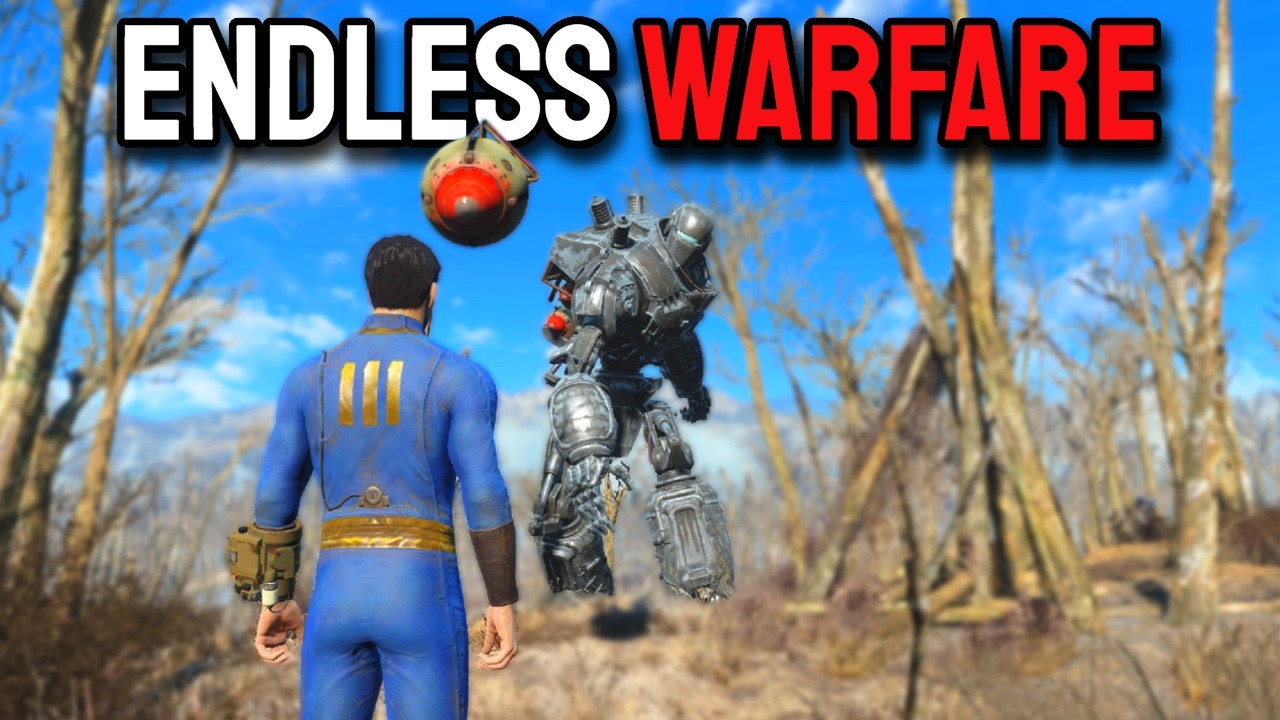 Я пытался выжить в БЕСКОНЕЧНОЙ ВОЙНЕ в Fallout 4