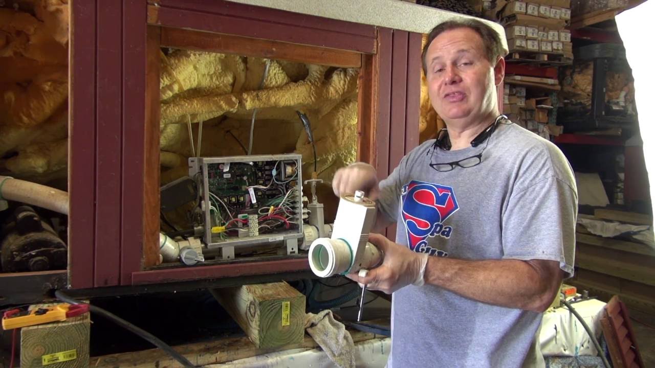 Slice Gate Valve Heater Union Replacement Hot Tub How To Spa Guy PVC Plumbing