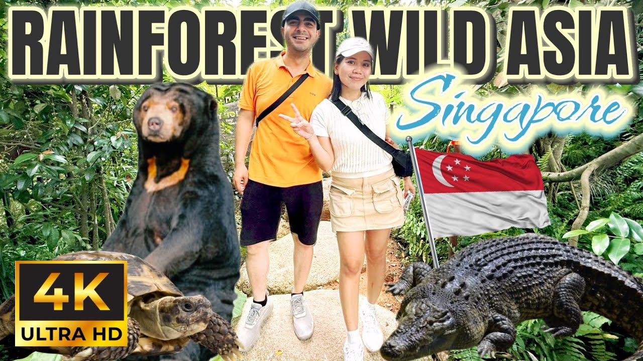4K Video 🇸🇬 Tour inside Rainforest Wild Asia 