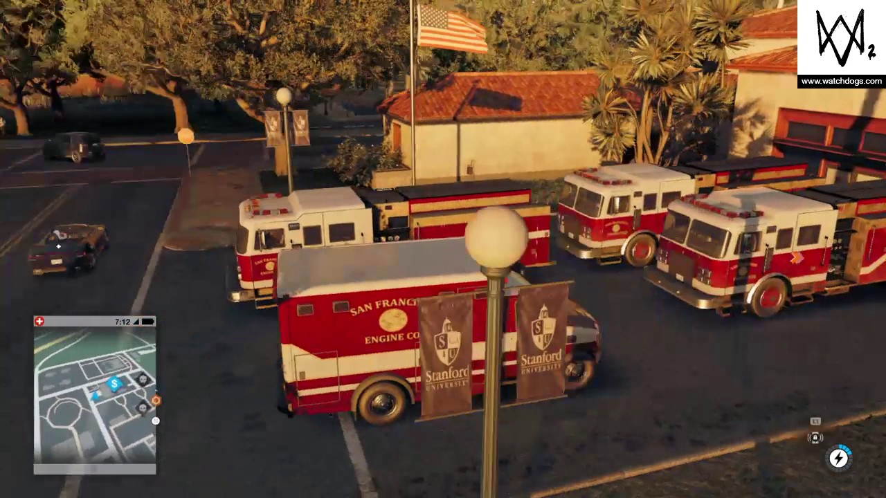 Watch Dogs 2 - Ambulance & Fire Truck