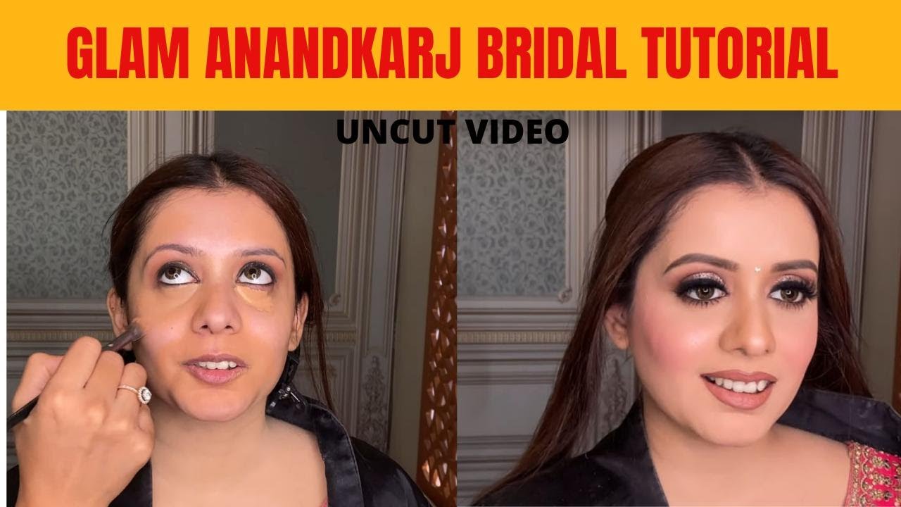 How to do Indian Bridal makeup| Uncut tutorial by @SakshiGuptaMakeupStudioAcademy | Anandkarj