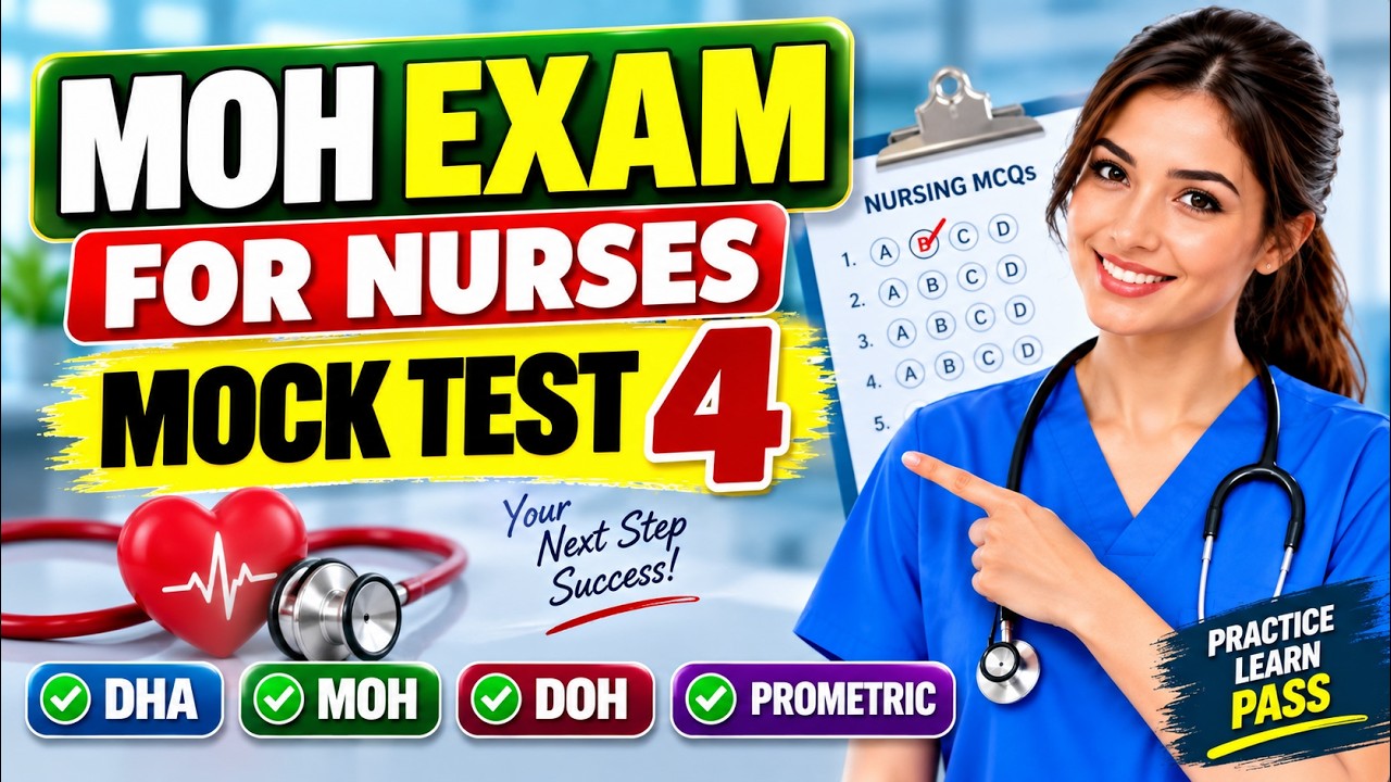 MOH Exam for Nurses | 50 Scenario-Based Questions to Boost Your Score | Test 4