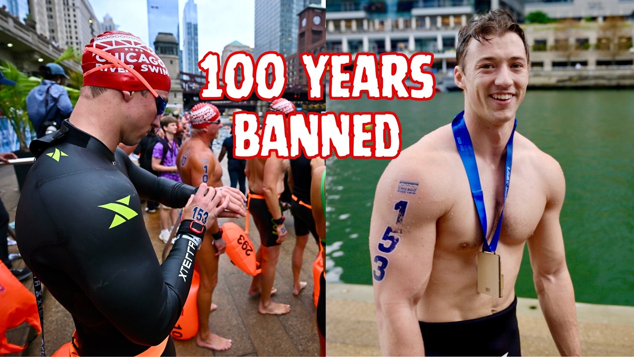 Впервые за 100 лет переплыв реку Чикаго